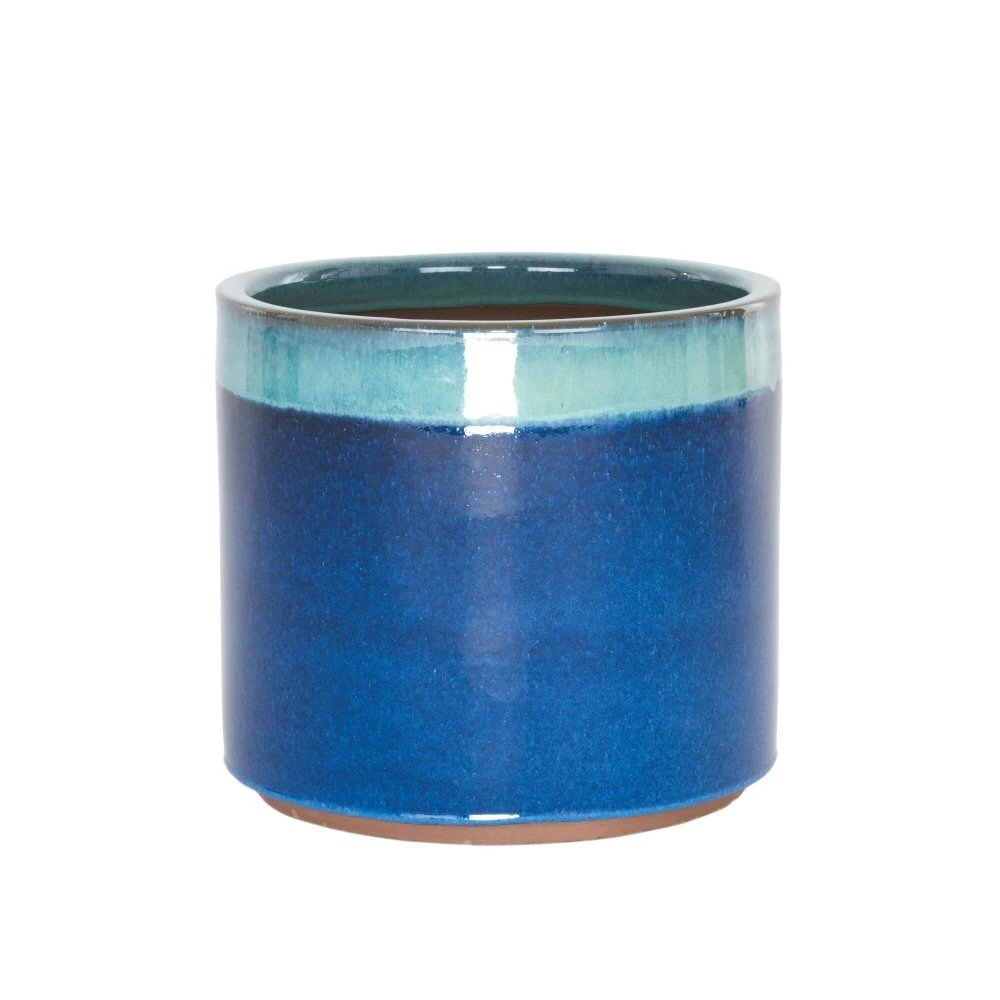 Woodlodge 31cm Sapphire Two Tone Cylinder Pot 1 Woodlodge 31cm Sapphire Two Tone Cylinder Pot
