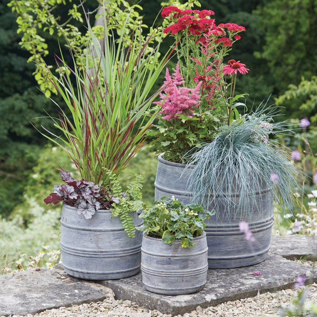 Woodlodge 30cm Milkchurn Planter 2 Woodlodge 30cm Milkchurn Planter - Image 2