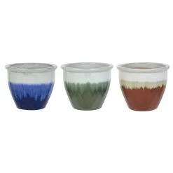 Woodlodge 38cm Barley Glazed Pot (Choice Of 3)