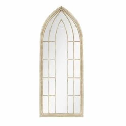 La Hacienda 153cm Large Arch Stone Effect Outdoor/Indoor Mirror